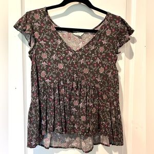 Aeropostale Floral Blouse
